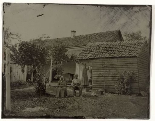 Wooden house with three inhabitants, United States