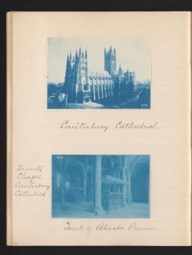 Two photographs of Canterbury Cathedral