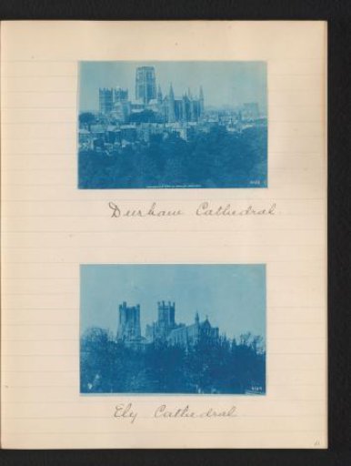 Two photographs of the cathedrals of Durham and Ely