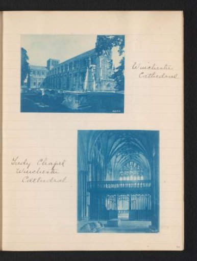 Two photographs of Winchester Cathedral