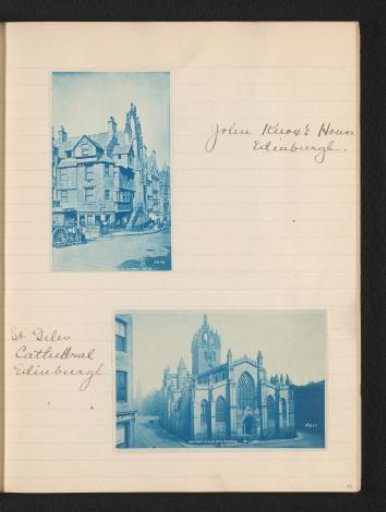 Two photographs of Edinburgh