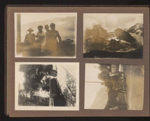 Four photos in the mountains