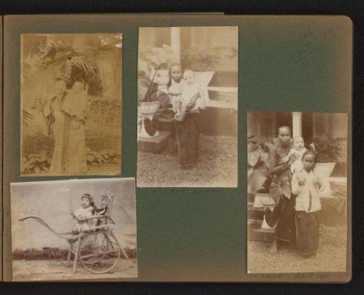 Four photographs of baby Han
