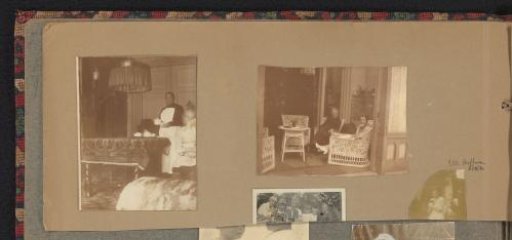 Half Sheet with Photographs of an Interior