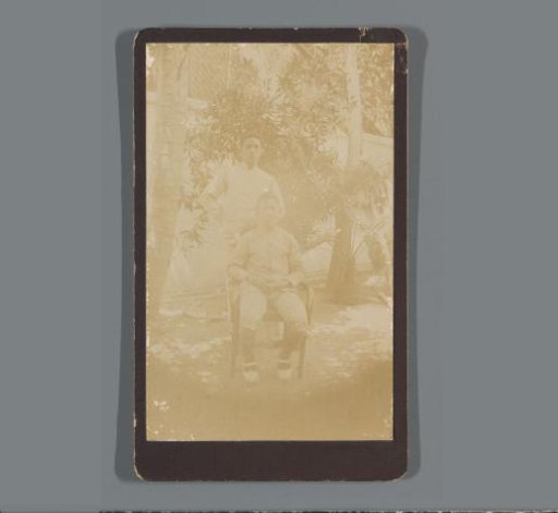 Portrait of Frédéric Gabriël Dumas and His Brother in the Garden in the Dutch East Indies
