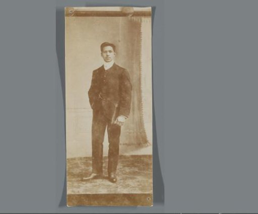 Portrait of Frédéric Dumas standing