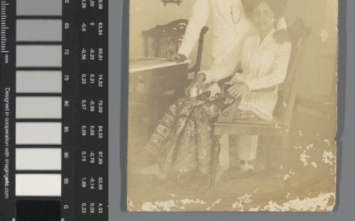 Portrait of Frédéric Dumas and Guusje Bruins at the time of their wedding