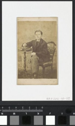 Portrait of a seated young man