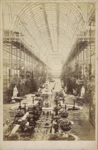 Interior of the Crystal Palace in London