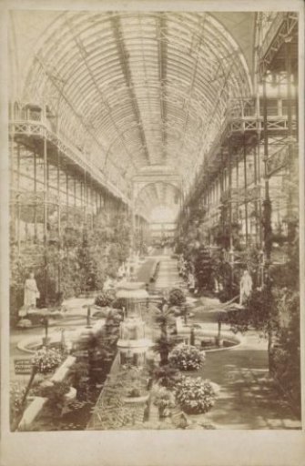 Interior of the Crystal Palace in London
