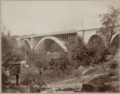 View of the Washington Bridge in New York