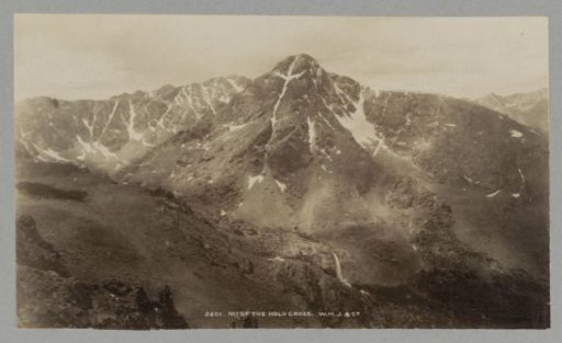 View of Mount of the Holy Cross in the Rocky Mountains