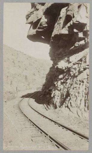 Railway line of the C.C.R.R. at Hanging Rock