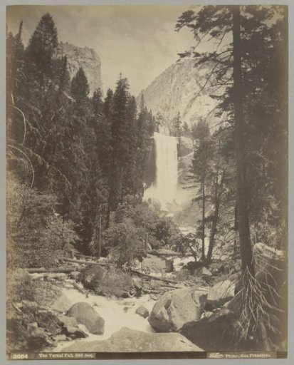 View of the Vernal Falls in Yosemite National Park