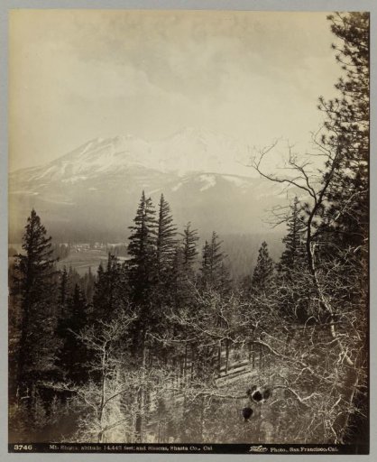 View of Mount Shasta in California