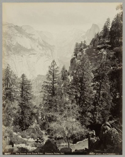 View of The Domes in Yosemite Valley