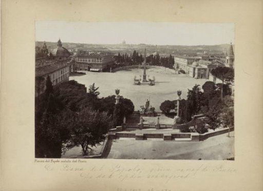 Piazza del Popolo seen from the Pincio