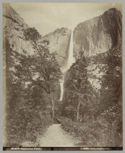 View of the Yosemite Falls in Yosemite National Park