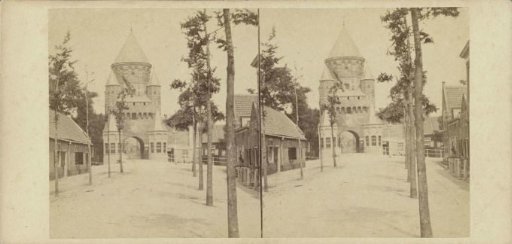 View of the Kleine Houtpoort in Haarlem