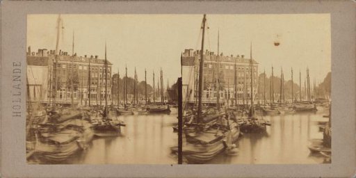 View of Ships and Buildings in the Oude Haven in Rotterdam