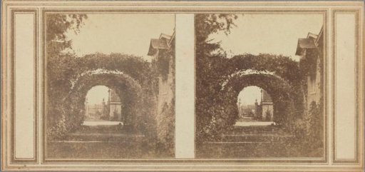 Bower with a gate at the end
