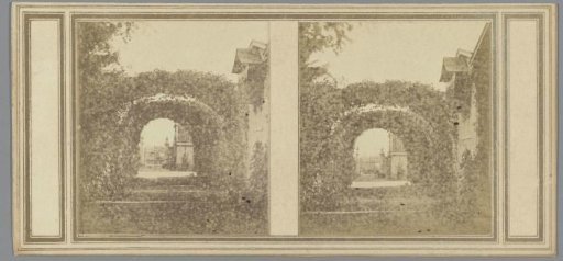 Bower with a gate at the end