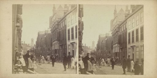 View of the Daily Green Market, with the Hague Town Hall and the Jacob's Church in The Hague
