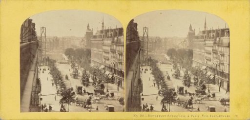 View of the Boulevard Sébastopol in Paris