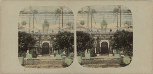 View of the central nave of the Crystal Palace in Sydenham