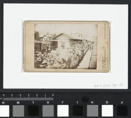 Train with fleeing English and South Africans shortly before the outbreak of the Second Boer War