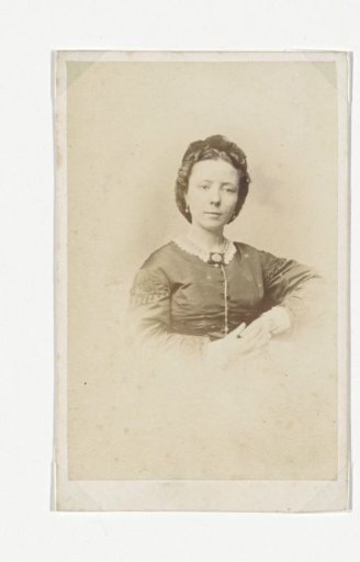 Portrait of a woman with her hair up