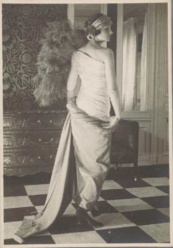 Fashion Photograph of a Woman in a Dress by Paul Poiret, Paris