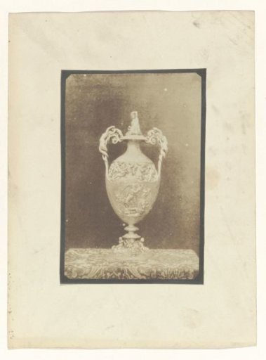 Silver vase by Antoine Vechte, 'Neptune et Galathee'