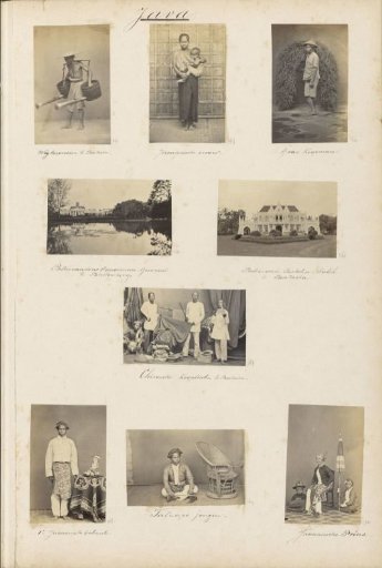 Group portrait of four Chinese merchants in Batavia
