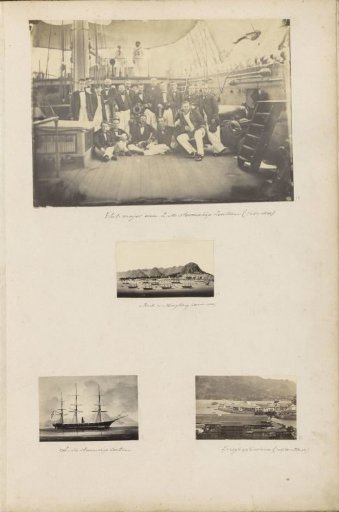 View of the harbor and buildings of Deshima