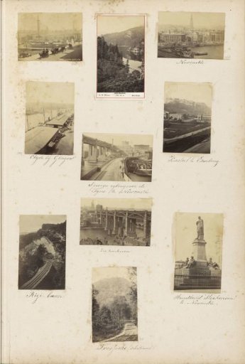 View of Newcastle with quay, bridge and buildings