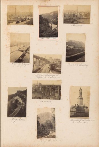View of the High Level Bridge over the Tyne in Newcastle