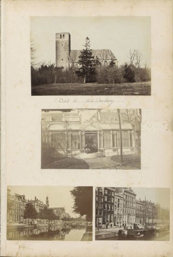 View of the Herengracht in Amsterdam with number 132 in the center, the family home of the Crommelins