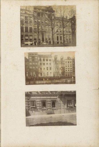 View of the Herengracht in Amsterdam with number 132 in the center, the residence of the Crommelin family