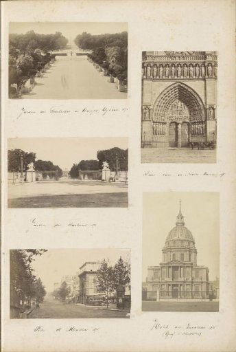 View of the Jardin des Tuileries and the Champs-Elysées in Paris