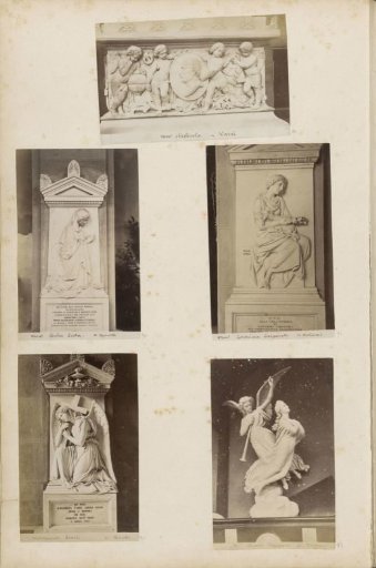 Rocco Piaggio monument at the Staglieno cemetery in Genoa