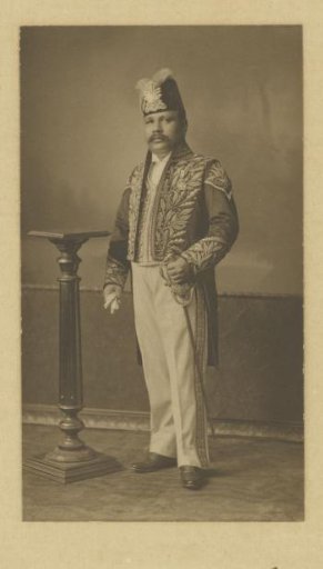 Portrait of Abdoel Aziz Abdoel Djalil Rachmat Sjah, Sultan of Langkat