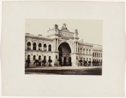 View of the Palais de l'Industrie during the Exposition Universelle of 1885 in Paris