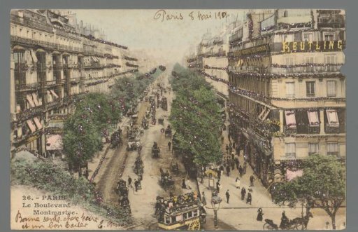Paris. Le Boulevard Montmartre