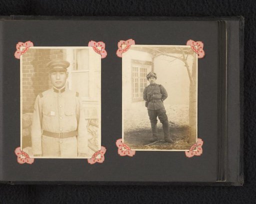 Two portraits of unknown Japanese soldiers