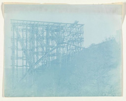 Construction of the Viaur Viaduct in France by the Societé de Construction des Battignolles, 16 February 1901