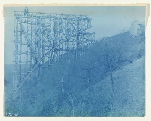 Construction of the Viaur Viaduct in France by the Societé de Construction des Battignolles, 3 May 1901