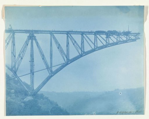 Construction of the Viaur Viaduct in France by the Societé de Construction des Battignolles, 5 September 1901