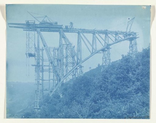 Construction of the Viaur Viaduct in France by the Societé de Construction des Battignolles, 5 September 1901