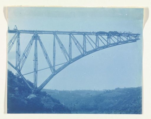 Construction of the Viaur Viaduct in France by the Société de Construction des Battignolles, 17 September 1901
